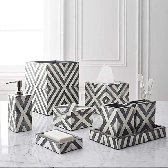 Kassatex Geometric Bristol Soap Dish/Tray - Picture 2 of 3